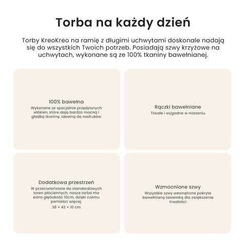 Kot w wazonach Torba Płócienna 220 g/m2