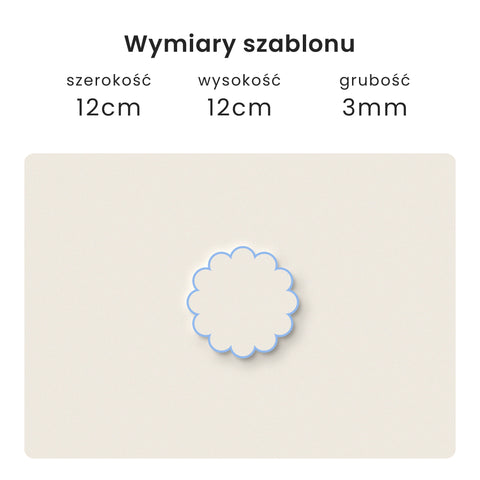 Szablon Kwiatek 12x12cm