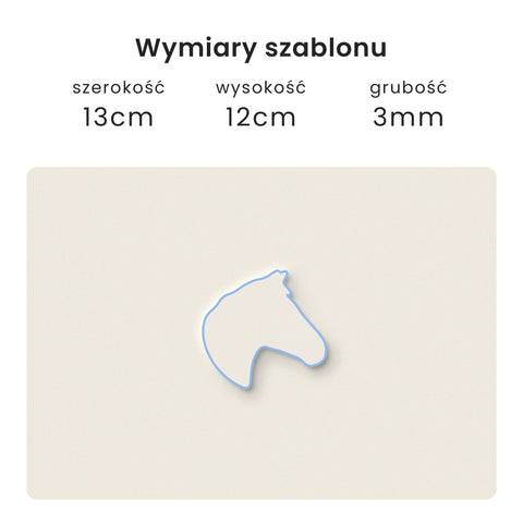 Szablon Koń 13x12cm