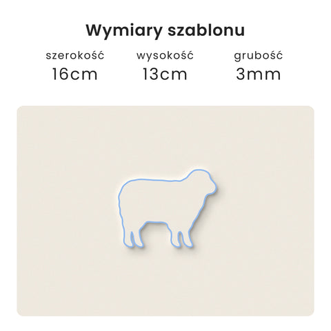 Szablon Owca 16x13cm
