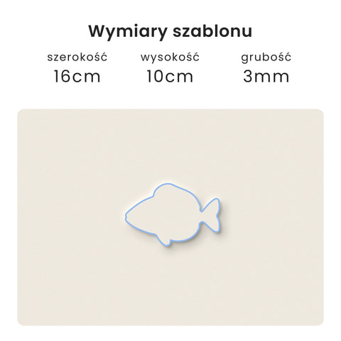 Szablon Ryba 16x10cm