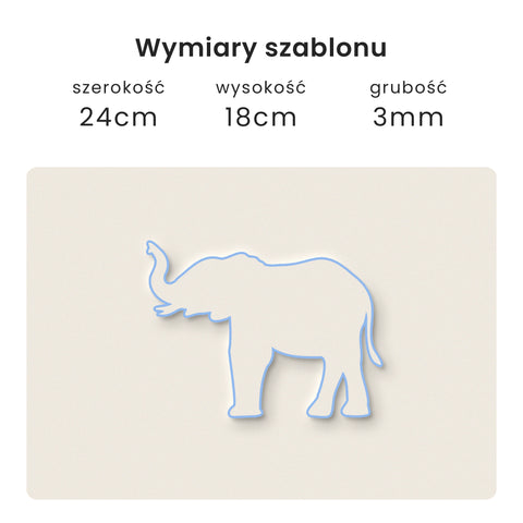 Szablon Słoń 24x18cm