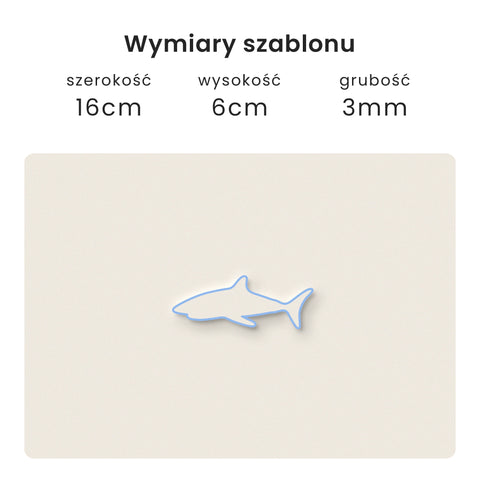 Szablon Rekin 16x6cm
