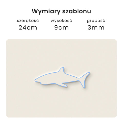 Szablon Rekin 24x9cm