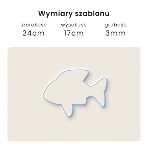 Szablon Ryba 24x17cm