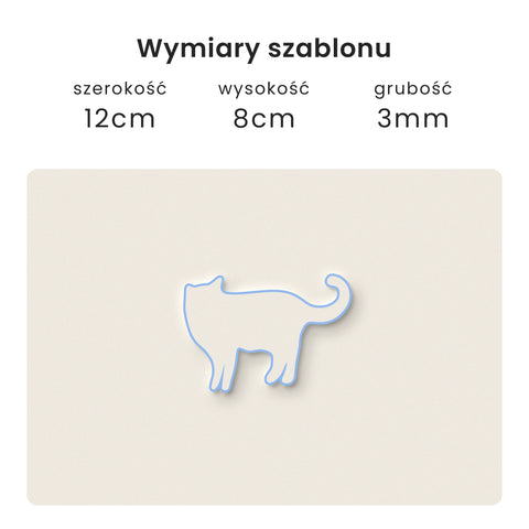 Szablon Kot 12x8cm