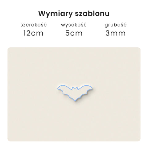 Szablon Nietoperz 12x5cm
