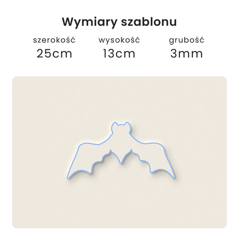 Szablon Nietoperz 25x13cm