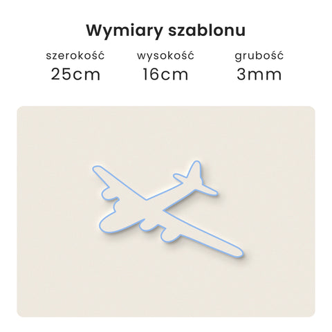 Szablon Samolot 25x16cm