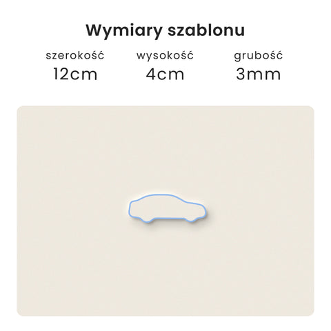 Szablon Samochód 12x4cm