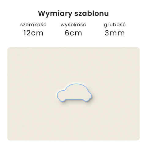 Szablon Samochód 12x6cm