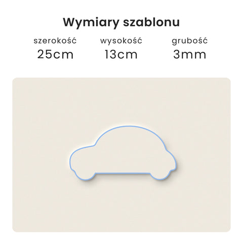 Szablon Samochód 25x13cm