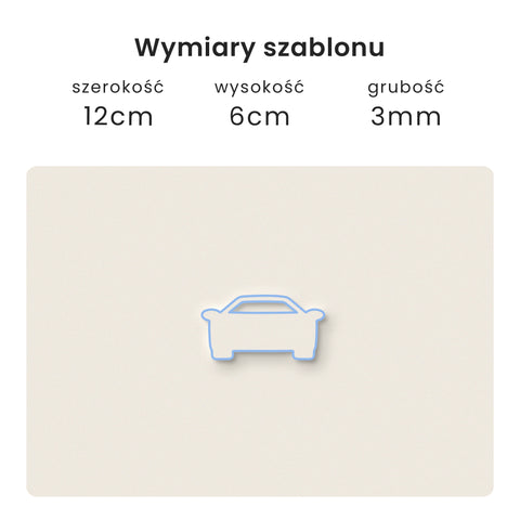 Szablon Samochód 12x6cm