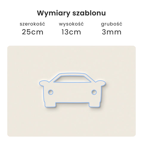 Szablon Samochód 25x13cm