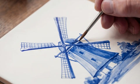 Ilustracje Delft do kafli