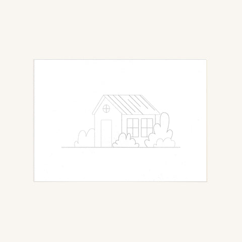 KreoKartka szablon A6 Dom