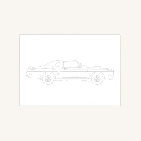 KreoKartka szablon A6 Samochód