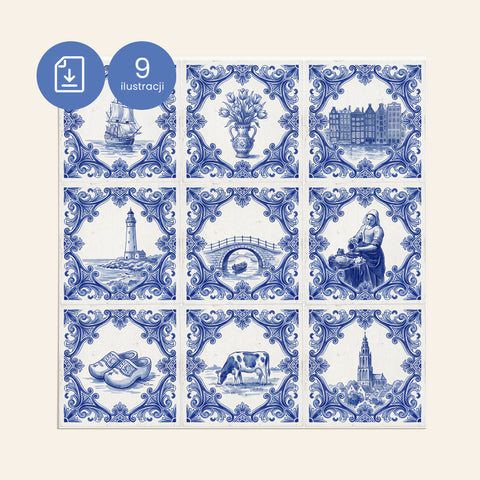 Ilustracje Delft do kafli D002