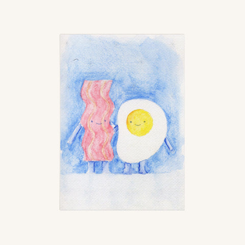 KreoKartka szablon A6 Bekon i Jajko