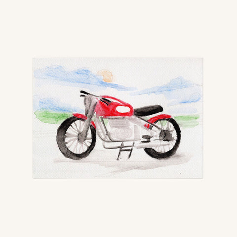 KreoKartka szablon A6 Motocykl