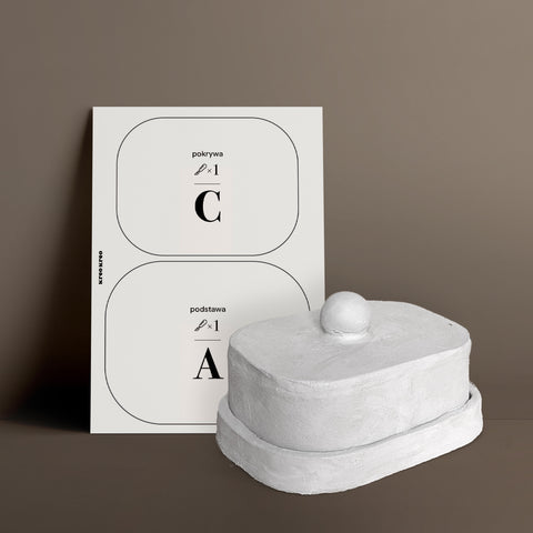 Szablon papierowy Maselniczka