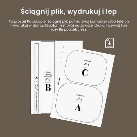 Szablon papierowy Maselniczka