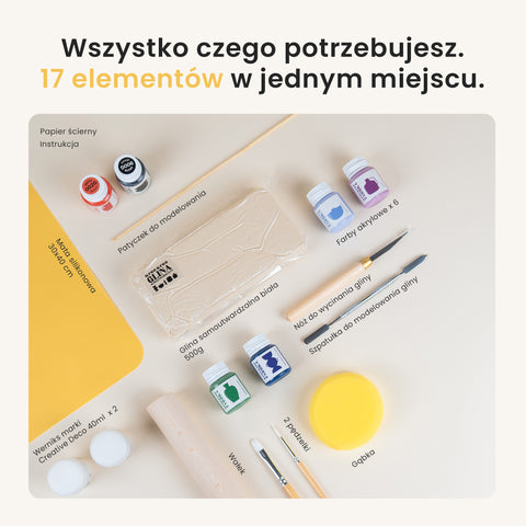 Niezły placek. Zestaw kreatywny z gliną samoutwardzalną