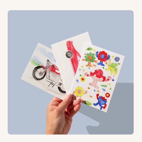 KreoKartka szablon A6 Motocykl