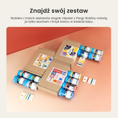 Zestaw agnob płynnych Krzyk koloru w świecie beżu