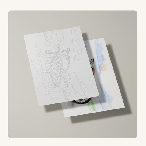 KreoKartka szablon A6 Samochód