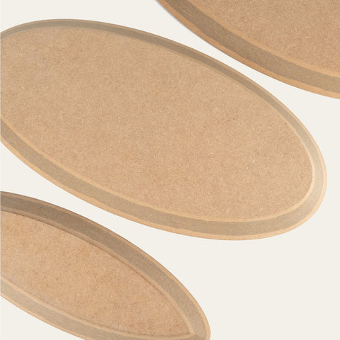 Zestaw form MDF oval