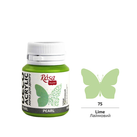 Rosa Talent Farba akrylowa Perłowa LIME 75 20 ML