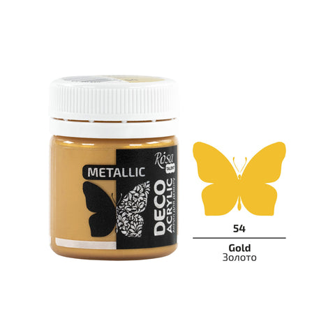 Rosa Talent Farba akrylowa Metaliczna GOLD 54 20 ML