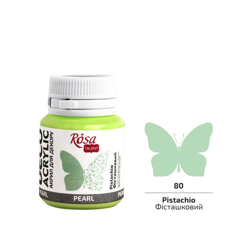 Rosa Talent Farba akrylowa Perłowa PISTACHIO 80 20 ML