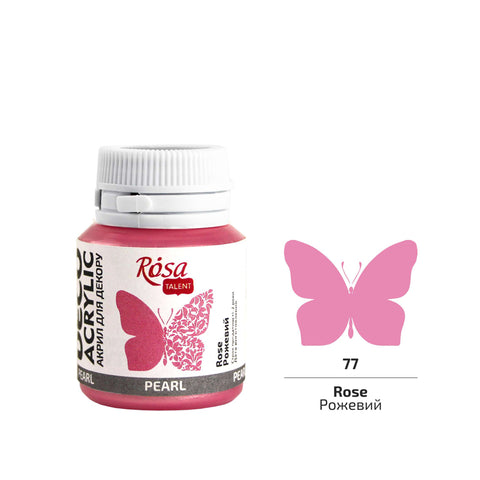 Rosa Talent Farba akrylowa Perłowa ROSE 77 20 ML