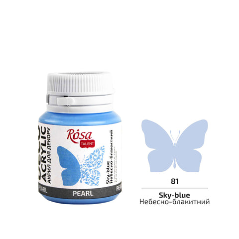 Rosa Talent Farba akrylowa Perłowa SKY-BLUE 81 20 ML