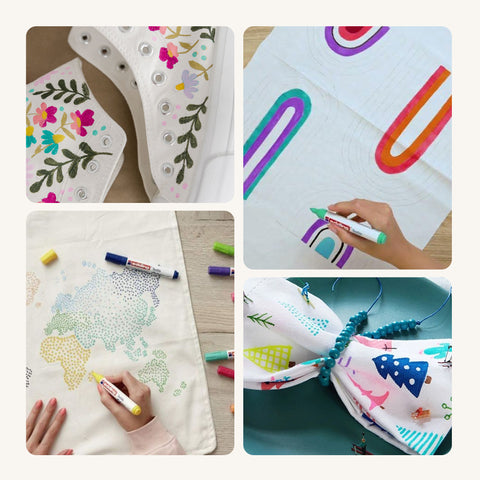 Markery do tekstyliów + Torba