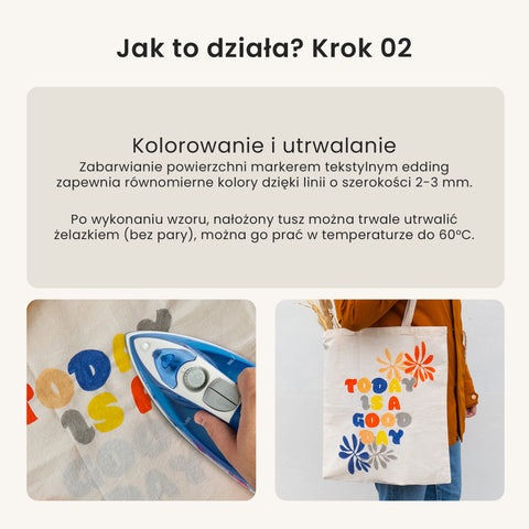 Markery do tekstyliów + Torba