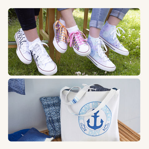 Markery do tekstyliów + Torba