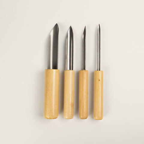 Zestaw narzędzi rurowych ostrych 4 szt