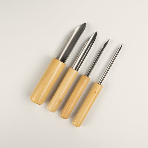 Zestaw narzędzi rurowych ostrych 4 szt