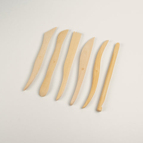 Drewniane szpatułki do modelowania – zestaw 6 szt