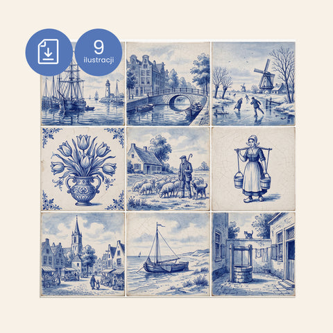 Ilustracje Delft do kafli D017