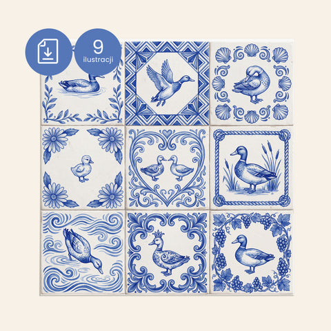 Ilustracje Delft do kafli D008