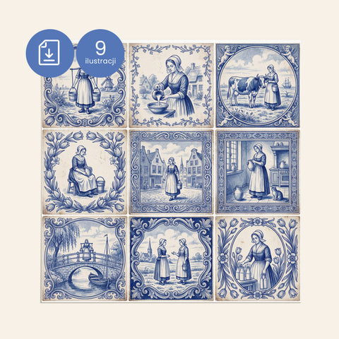 Ilustracje Delft do kafli D009