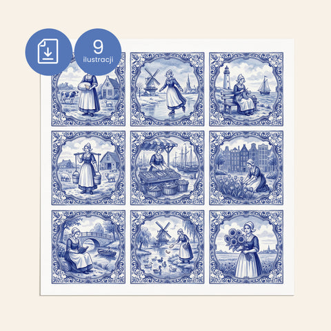 Ilustracje Delft do kafli D028