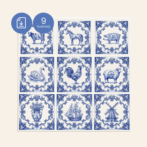 Ilustracje Delft do kafli D016