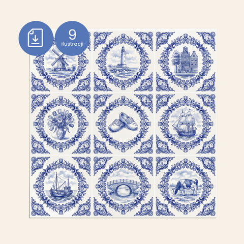 Ilustracje Delft do kafli D004