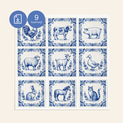 Ilustracje Delft do kafli D013