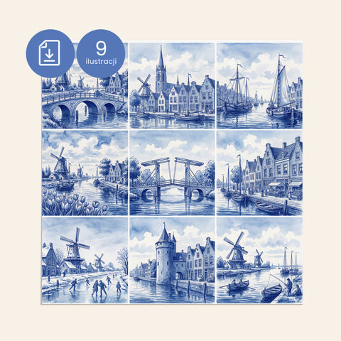 Ilustracje Delft do kafli D026